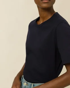 Online Rundhals T-Shirt Tops & Blusen